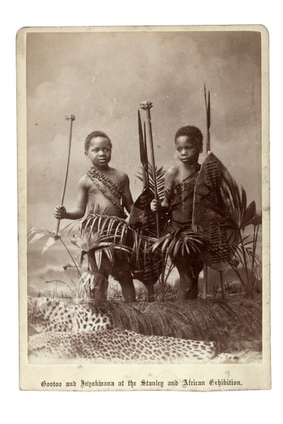 Gootoo and Inyokwana at the Stanley and African Exhibition, London, 1890 by British Photographer